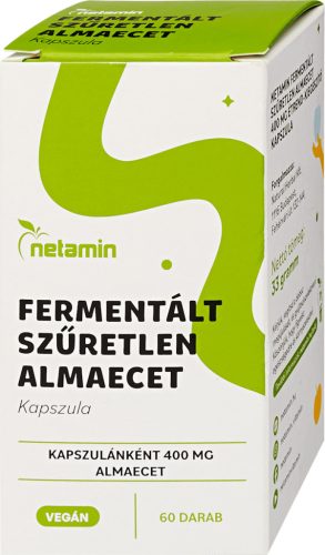 Netamin Fermentált Szűretlen Almaecet kapszula 400 mg 60x