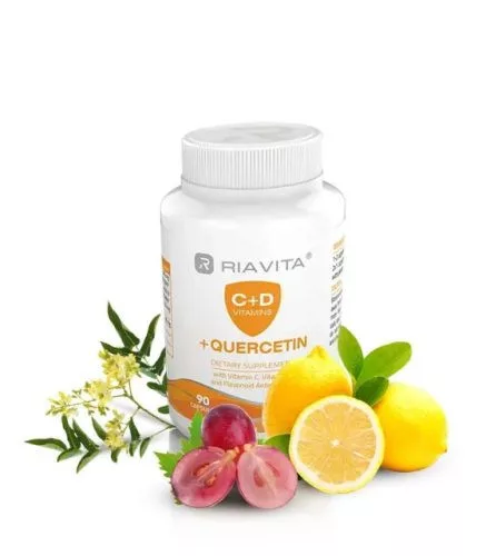 Riavita c+d vitamin quercetinnel kapszula 90 db