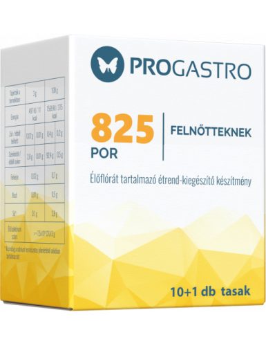 Progastro 825 por felnőtdbnek élőflórát tartalmazó étrend-kiegészítő készítmény 10+ tasak