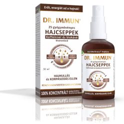   Dr.immun 25 gyógynövényes hajcseppek koffeinnel és biokávé kivonattal 50 ml
