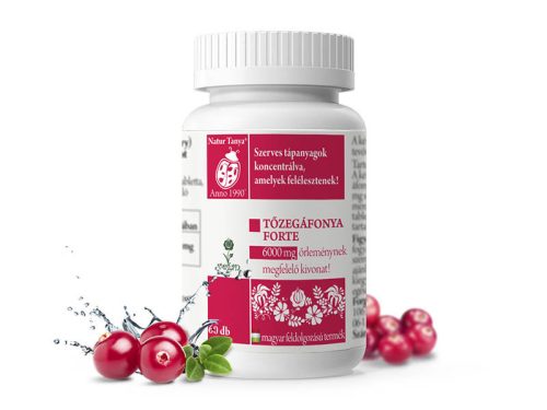 Natur Tanya® Szerves Tőzegáfonya/Cranberry FORTE - Húgyúti fertőzések, húgyhólyag-és húgycsőgyulladások.