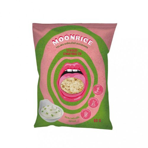 Moonrice rizschips tejfölös-hagymás ízű  60 g