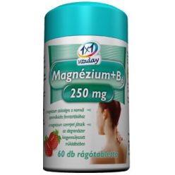 1x1 vitaday magnézium+b6 250mg rágótabletta epres 45 db