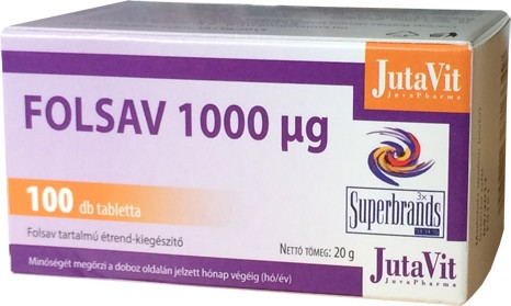 Jutavit folsav 1000 µg 100 db