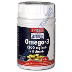 Jutavit omega-3 halolaj + e-vitamin 1200 mg 40 db