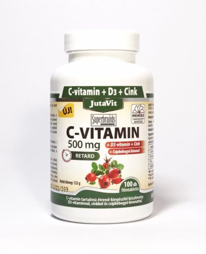 Jutavit c-vitamin 500 mg+d3+cink 100 db