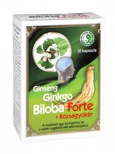 Dr.chen ginseng ginkgo b. forte+rózsagyökér kapszula 30 db