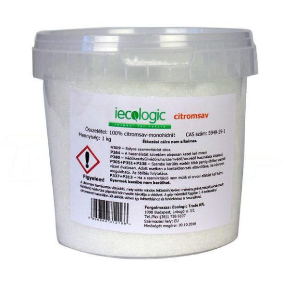 Iecologic citromsav 1000 g