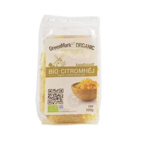 Greenmark bio kandírozott citromhéj 100 g