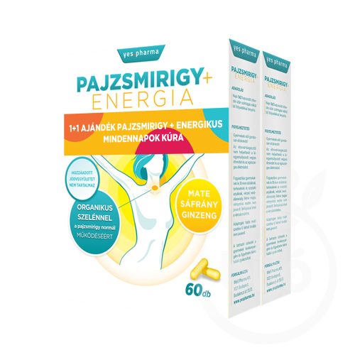 YESPHARMA PAJZSMIRIGY+ENERGIA 120DB 2X60 db