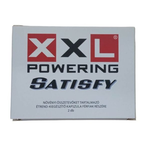 XXL powering Satisfy - erős, étrend-kiegészítő kapszula férfiaknak (2db)