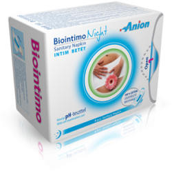 Biointimo night anion éjjeli intimbetét 8 db