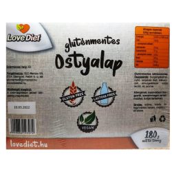 Gluténmentes love diet ostyalap 180g