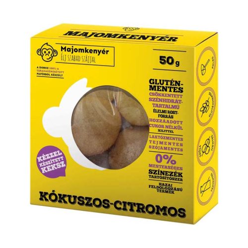 Majomkenyér kókuszos-citrusos paleokeksz 50 g