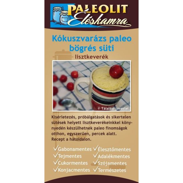Paleolit Éléskamra kókuszvarázs paleo bögrés süti lisztkever 52 g