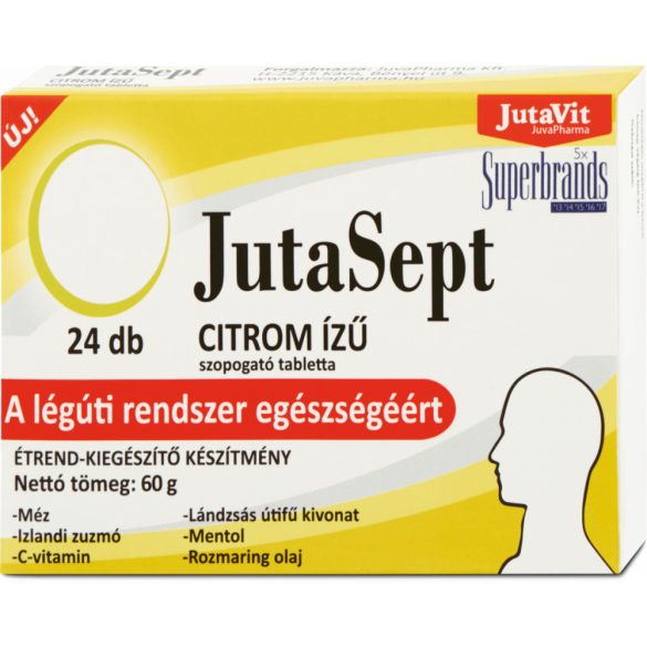 Jutavit jutasept citrom ízű szopogató tabletta 24db