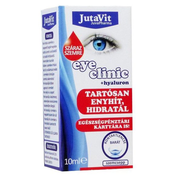Jutavit eyeclinic szemcsepp száraz szemre 10 ml