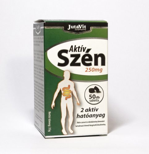 Jutavit aktív szén 250mg tabletta 50 db