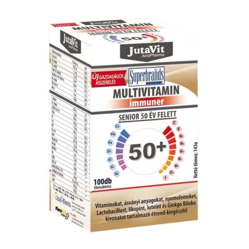 Jutavit multivitamin 50+ senior tabletta 100 db