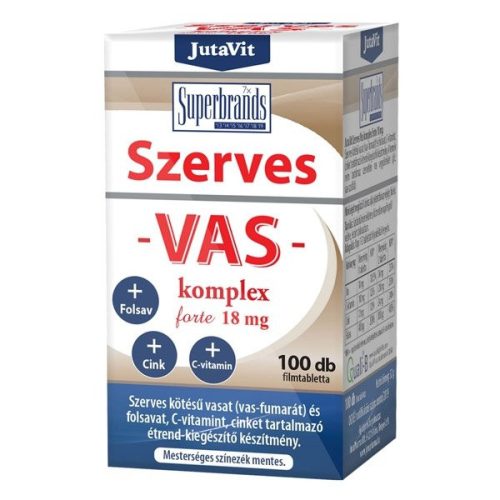 Jutavit szerves vas komplex forte 18 mg 100 db