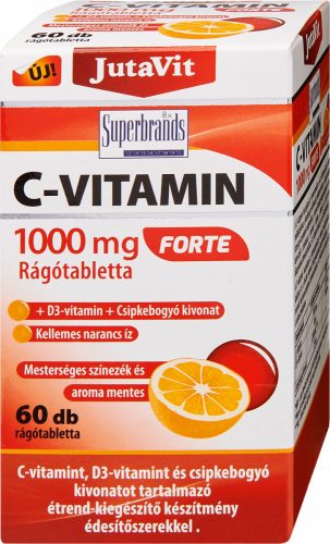 Jutavit c-vitamin 1000mg forte rágótabletta 60db