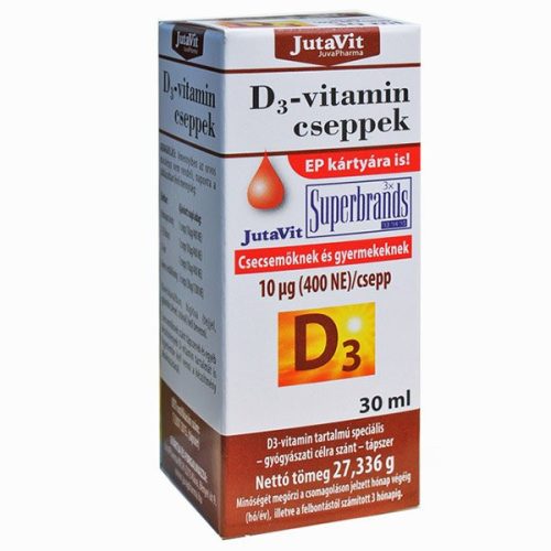 Jutavit d3-vitamin 400NE csepp 30 ml