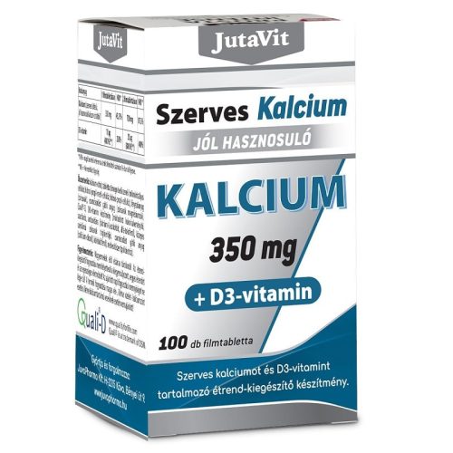 Jutavit szerves kalcium 350mg+d3 vitamin tabletta 100 db