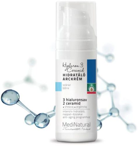 Medinatural hyaluron 3+ceramid hidratáló arckrém 50  ml