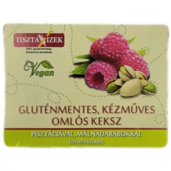   Omlós keksz pisztáciával málnadarabokkal 180g Tiszta Ízek gluténmentes, kézműves