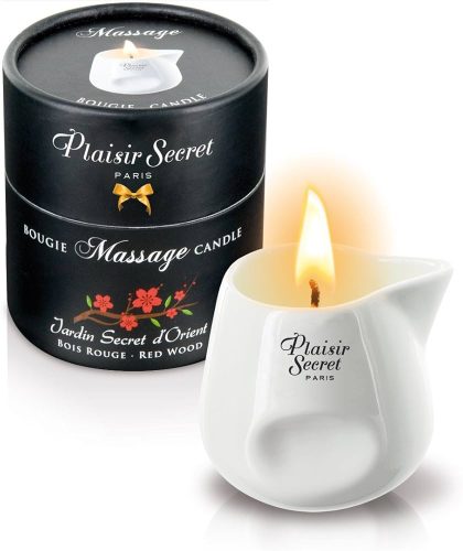 Plaisirs Secrets Red Wood - masszázsgyertya (80ml)