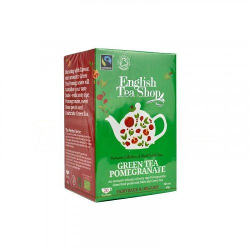 Ets bio zöld tea gránátalma 20x1,5g 30 g