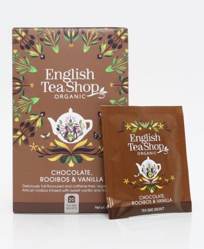 Ets bio csokoládé rooibos&vanília tea 20x1,5g 30 g