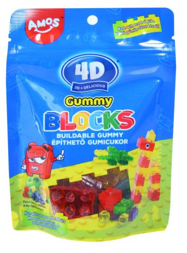 AMOS GUMICUKOR BLOKKOK ÉPÍTŐKOCKÁK 100G