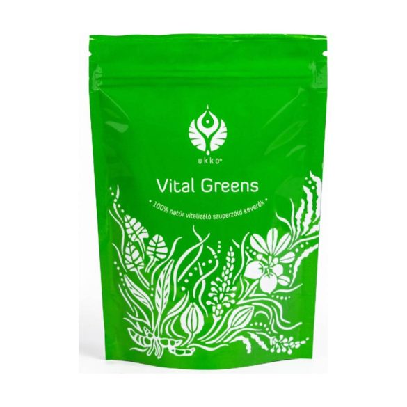 Ukko vital greens 100% natúr vitalizáló szuperzöld teakeverék 120 g