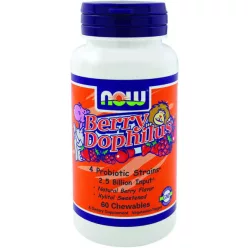 NOW BERRY DOPHILIUS RÁGÓTABLETTA 60 db
