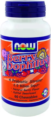NOW BERRY DOPHILIUS RÁGÓTABLETTA 60 db