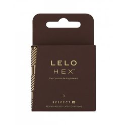 LELO Hex Respect XL - luxus óvszer (3db)