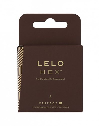 LELO Hex Respect XL - luxus óvszer (3db)