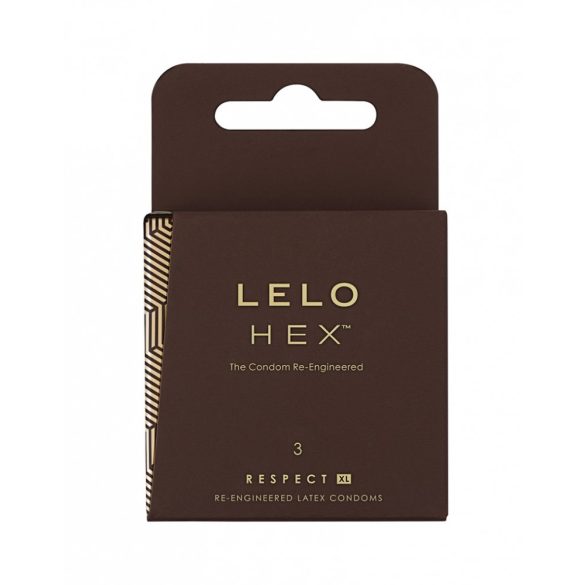 LELO Hex Respect XL - luxus óvszer (3db)