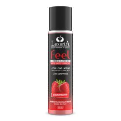   LuxuriA Feel Strawberry - vízbázisú síkosító - eper (60ml)