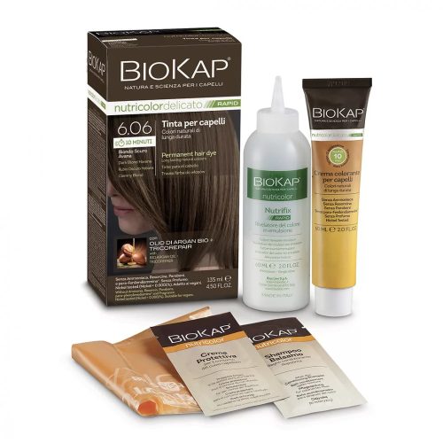 Biokap Nutricolor Rapid Tartós hajfesték Nr 6.06 Dark Blond Havana 135ml