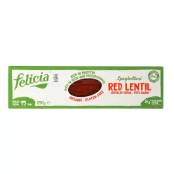   Felicia bio gluténmentes tészta vöröslencse spagetti 250 g