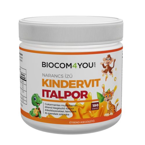 Biocom Kindervit - narancsízű italpor 190 gr