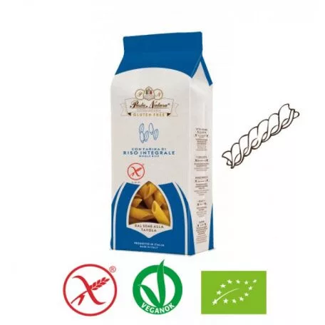 Pasta Natura bio barnarizs tészta - fusilli