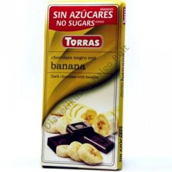   Torras gluténmentes étcsokoládé banán cukor nélkül 75 g