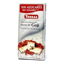   Torras glutén-és cukormentes fehércsokoládé goji bogyó 75 g