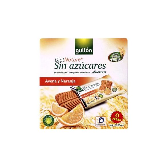 Gullón snack zabos-narancsos keksz 144 g