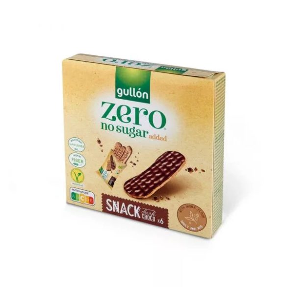 Gullón snack zero étcsokoládés szelet 6x25g 150 g