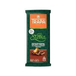 Trapa Stevia táblás tejcsokoládé törtmogyoróval 75 g