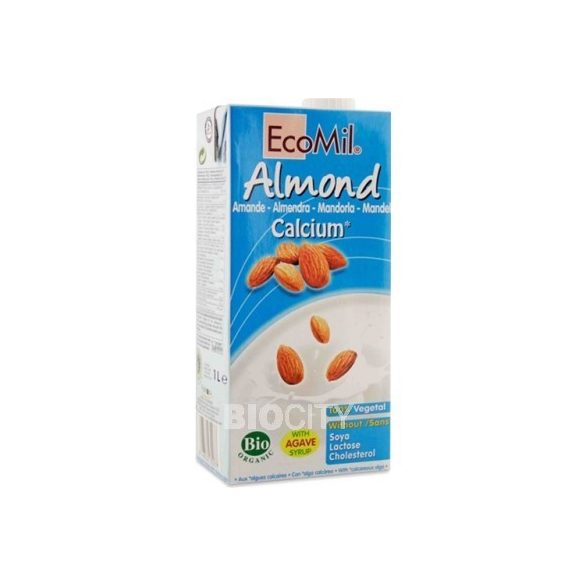 Ecomil bio mandulaital calciummal édesítőszer nélkül 1000 ml